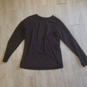 Black thermal long sleeve shirt